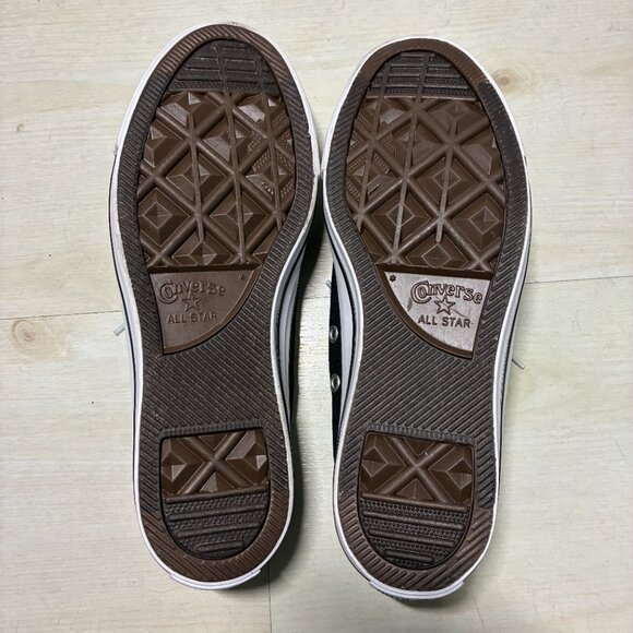 Converse ALL STAR (Chuck Taylor) Black Slip-On Sneaker Size 8.5 - Picture 3 of 6